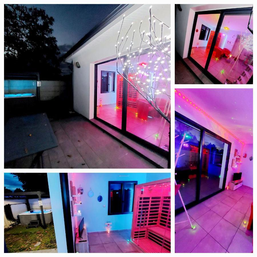 Un Sejour Romantique En Couple Avec Jacuzzi Prive Chromotherapie Jardin Maison Privee Ychoux Εξωτερικό φωτογραφία